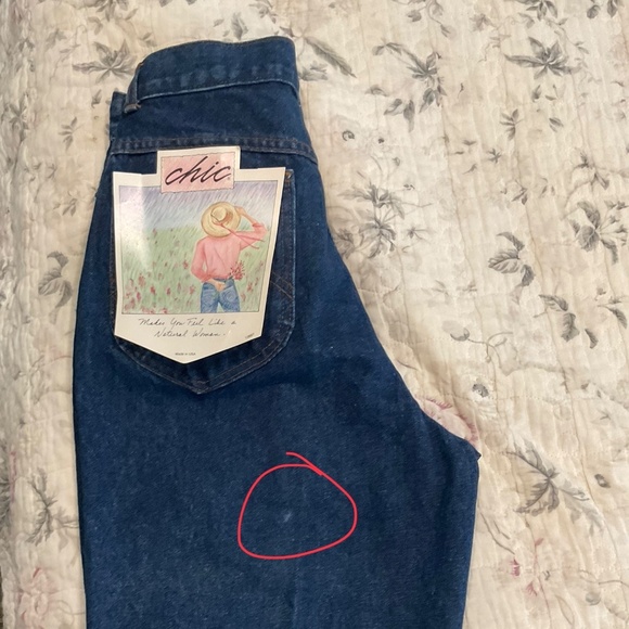 VINTAGE Chic High Rise Tapered Leg Mom Jeans NWT - Picture 12 of 12